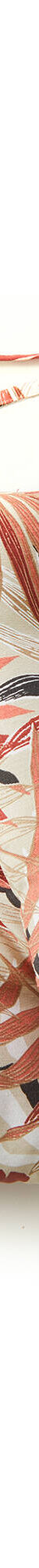 Galette de chaise imprimé feuillage - lot de 2 (rose / terracotta) Galette de chaise imprimé feuillage - lot de 2 (rose / terracotta)